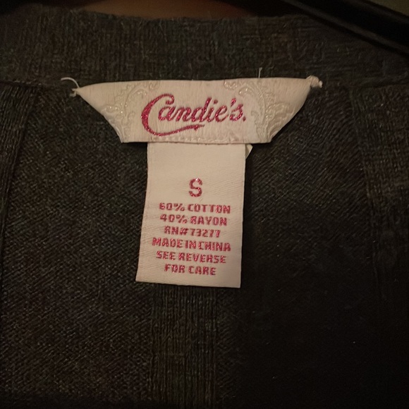 Grey Wide Ribbed Embellished Button Up Cardigan with Pockets - Picture 5 of 5